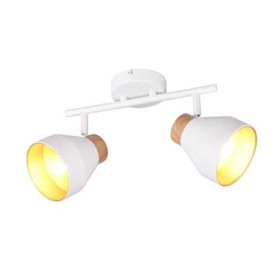 Valentin kinkiet 2xE14 biały, drewno R81922031 TRIO lighting