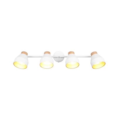 Valentin lampa sufitowa 4xE14 biała, drewno R81924031