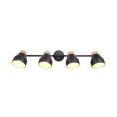 Valentin lampa sufitowa 4xE14 czarna, drewno R81924032
