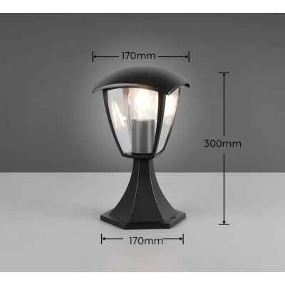 Venta lampa stojąca 1xE27 czarna 563260132