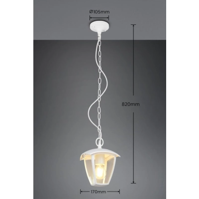 Venta lampa wisząca 1xE27 biała 363260131