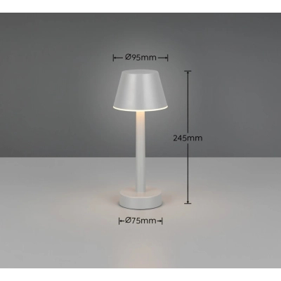 Vidal lampka stołowa LED 1,5W 150lm 3000K szara R54991177