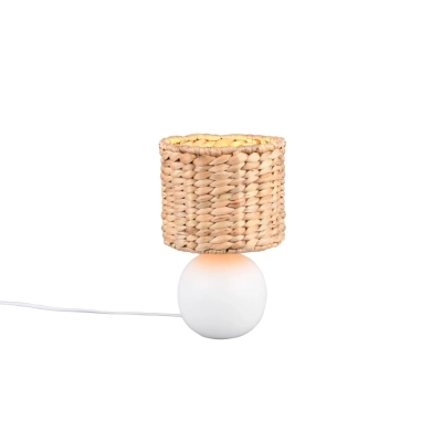 Vina lampka stołowa 1xE27 Biała, brązowa 518900101 TRIO lighting