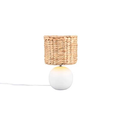Vina lampka stołowa 1xE27 Biała, brązowa 518900101