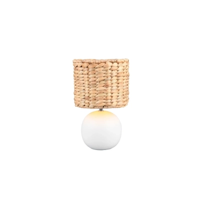 Vina lampka stołowa 1xE27 Biała, brązowa 518900101