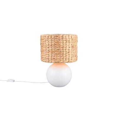 Vina lampka stołowa 1xE27 Biała, brązowa 518990101