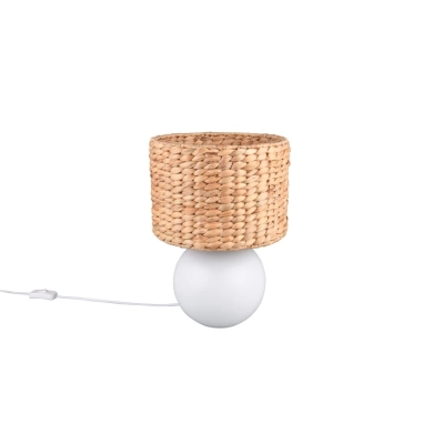 Vina lampka stołowa 1xE27 Biała, brązowa 518990101