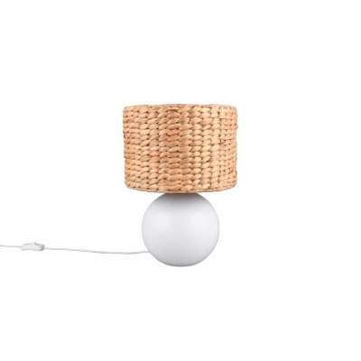 Vina lampka stołowa 1xE27 Biała, brązowa 518990101