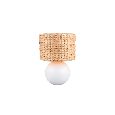 Vina lampka stołowa 1xE27 Biała, brązowa 518990101