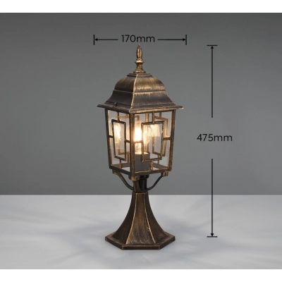 Volturno lampa stojąca 1xE27 rdzawa 505960128