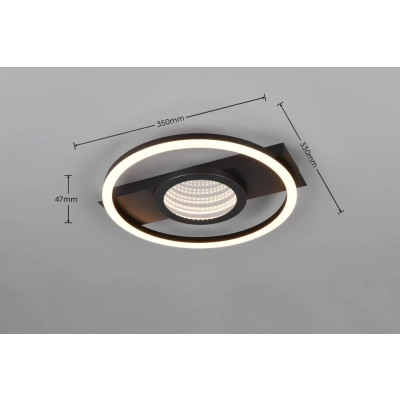 Wheeler lampa sufitowa LED 16W 2000lm 3000K czarna R64801132