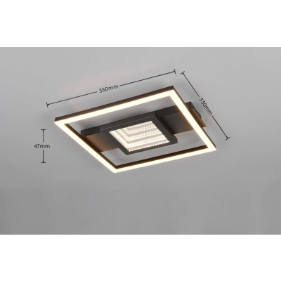 Wheeler lampa sufitowa LED 16W 2000lm 3000K czarna R64801932