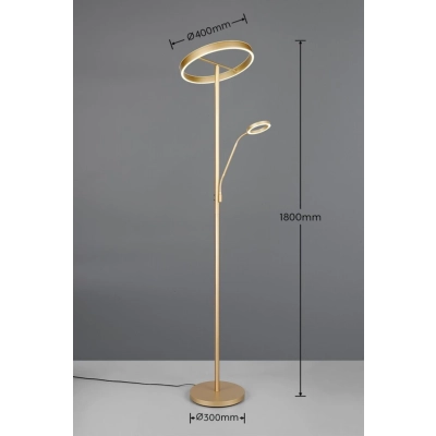 Willis lampa podłogowa LED 39W 4600lm 2700K, 3200K, 4000K złota 449510279