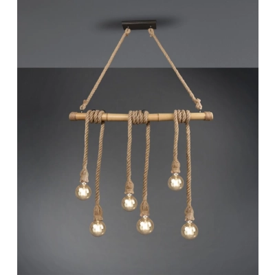 Wilma lampa wisząca 6xE27 brązowa R30130626