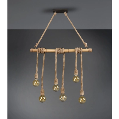 Wilma lampa wisząca 6xE27 brązowa R30130626