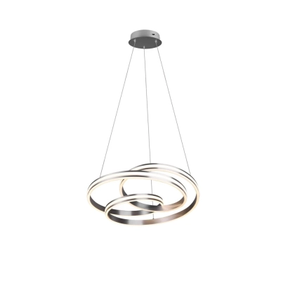Yara lampa wisząca LED 60W 7200lm 2300K, 3000K, 4000K srebrna 326210107 TRIO lighting