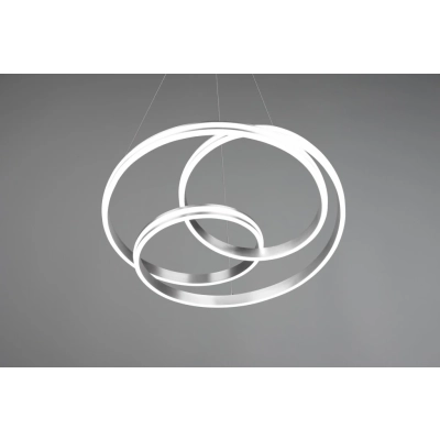 Yara lampa wisząca LED 60W 7200lm 2300K, 3000K, 4000K srebrna 326210107