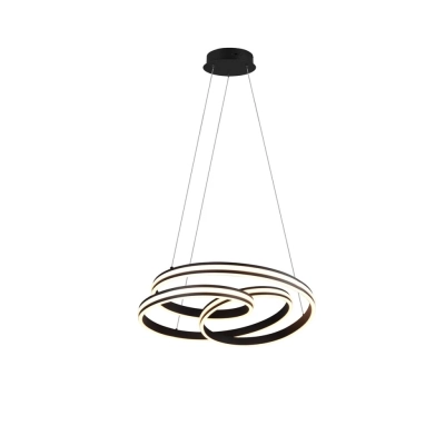 Yara lampa wisząca LED 60W 7200lm 2300K, 3000K, 4000K czarna 326210132 TRIO lighting