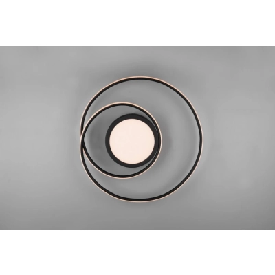 Yava lampa sufitowa LED 56W 6800lm 2700K-6000K czarna 672310232