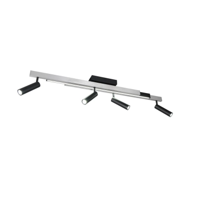 Zeno lampa sufitowa LED 12W, 4x5,5W 2200lm, 4x 650lm 2700K-6500K srebrna, czarna 648310505