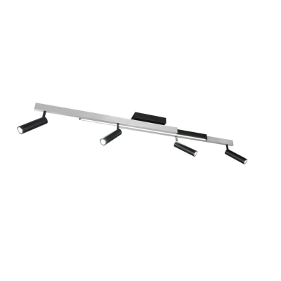 Zeno lampa sufitowa LED 12W, 4x5,5W 2200lm, 4x 650lm 2700K-6500K srebrna, czarna 648310505