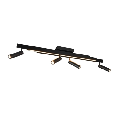 Zeno lampa sufitowa LED 12W, 4x5,5W 2200lm, 4x 650lm 2700K-6500K czarna 648310532 TRIO lighting