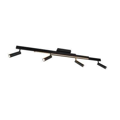 Zeno lampa sufitowa LED 12W, 4x5,5W 2200lm, 4x 650lm 2700K-6500K czarna 648310532