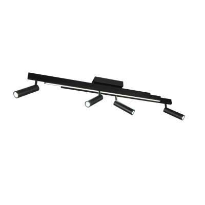 Zeno lampa sufitowa LED 12W, 4x5,5W 2200lm, 4x 650lm 2700K-6500K czarna 648310532
