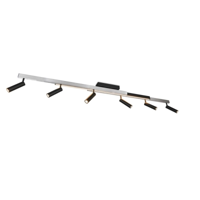 Zeno lampa sufitowa LED 18W, 6x5,5W 2200lm, 6x 650lm 2700K-6500K srebrna, czarna 648310705