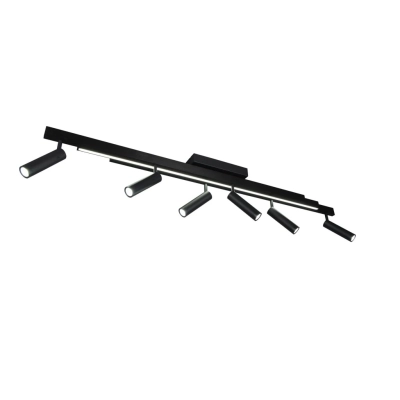 Zeno lampa sufitowa LED 18W, 6x5,5W 2200lm, 6x 650lm 2700K-6500K czarna 648310732