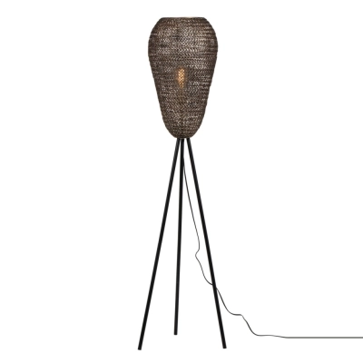 Ziva lampa podłogowa 1xE27 złota, czarna 465300104 TRIO lighting