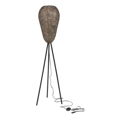 Ziva lampa podłogowa 1xE27 złota, czarna 465300104