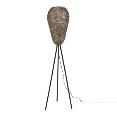 Ziva lampa podłogowa 1xE27 złota, czarna 465300104