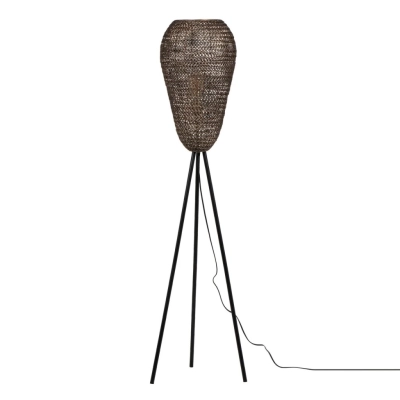 Ziva lampa podłogowa 1xE27 złota, czarna 465300104