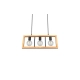 Agra lampa wisząca 3xE27 drewno, czarna 313800332