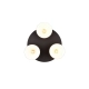 Agudo lampa sufitowa 3xE27 brązowa 619430317