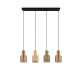 Agudo lampa wisząca 4xE27 brązowa 319400417