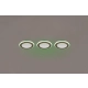 Argus lampa wbudowywana LED 3x4W, 3x1W 3x350lm 3000K srebrna 653610306