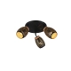 Bidar lampa sufitowa 3xE14 czarna, złota R61573380 TRIO lighting