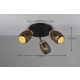 Bidar lampa sufitowa 3xE14 czarna, złota R61573380