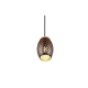Bidar lampa wisząca 1xE27 czarna, złota R31571080