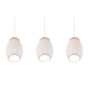 Bidar lampa wisząca 3xE27 biała R31573031