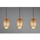 Bidar lampa wisząca 3xE27 brązowa R31573065