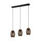 Bidar lampa wisząca 3xE27 czarna, złota R31573080 TRIO lighting