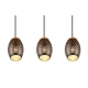 Bidar lampa wisząca 3xE27 czarna, złota R31573080