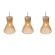 Bijou lampa wisząca 3xE27 czarna, brązowa R31833026