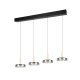 Celeste lampa wisząca LED 4x7,5W 4x750lm 3000K czarna 354910432