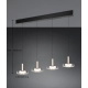 Celeste lampa wisząca LED 4x7,5W 4x750lm 3000K czarna 354910432