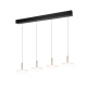Celeste lampa wisząca LED 4x7W 4x750lm 3000K brązowa, czarna 354910465 TRIO lighting