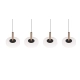Celeste lampa wisząca LED 4x7W 4x750lm 3000K brązowa, czarna 354910465